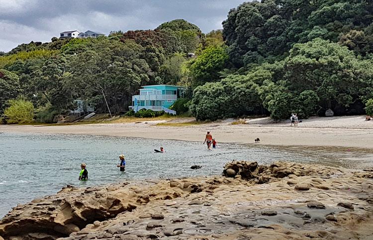 The next bay - a short walk around the beach