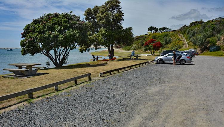 Beach front parking