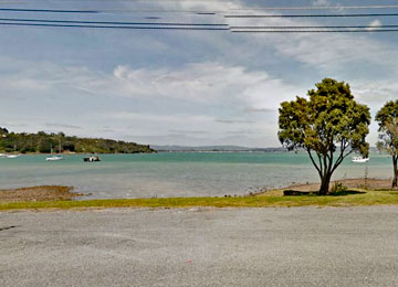 Parking area overlooking Whangarei Harbour