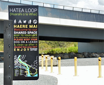 The Hatea Loop sign