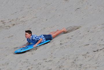 Sandboarding is totally fun...