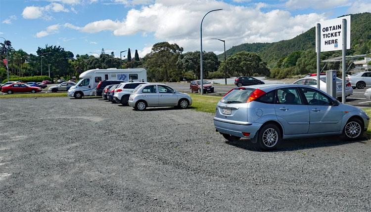 Parking inside the carpark