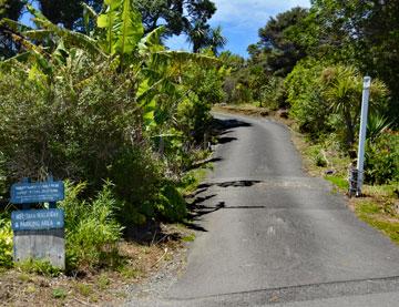 Sealed driveway to access the reserve