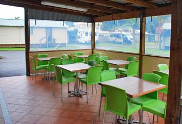 Dining area beside the office