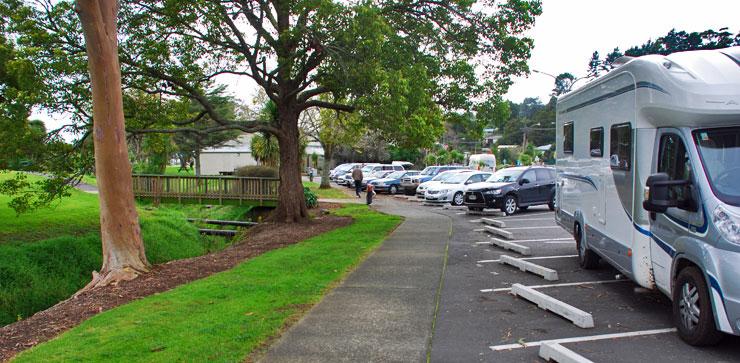 Overnight parking available right beside the reserve