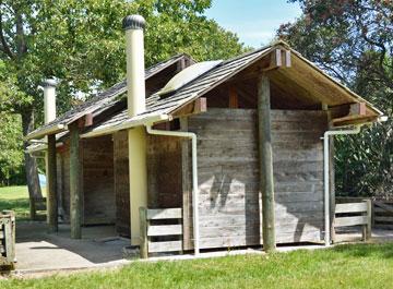 One of two toilets in the campsites