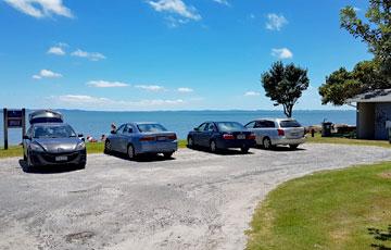 Beach front parking