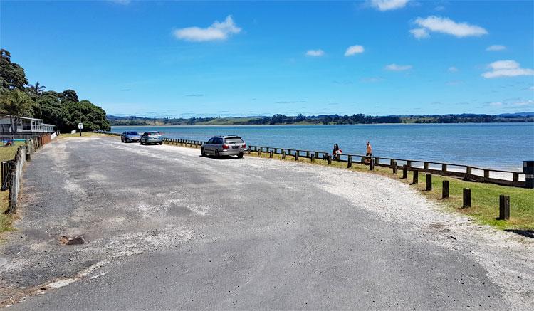 Beach front parking