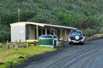 Toilets at Karioitahi Beach