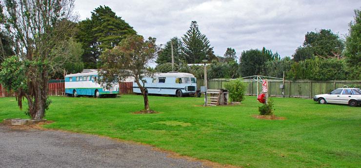 Campsite parking area