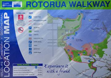 Rotorua Walkway sign