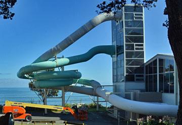 Water slides in the Aquatic Centre