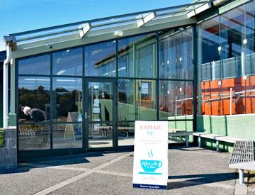 Entrance to the Visitor Centre and Cafe