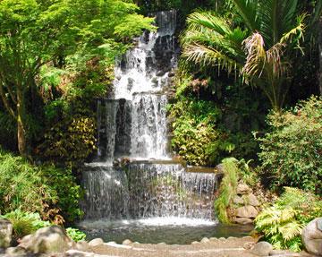 Waterfall within the park