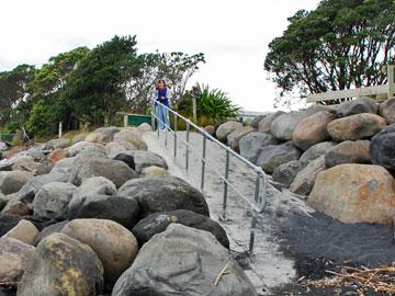 Beach access from the campground