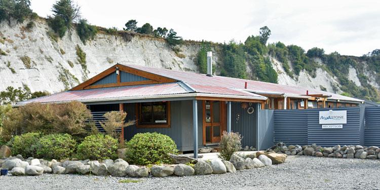 Campsite entrance and reception