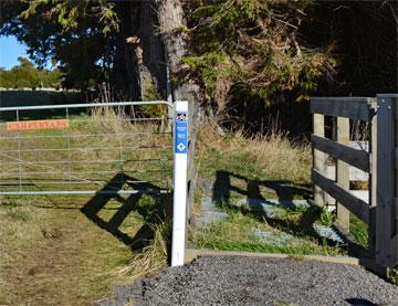 Entrance to the cycle train beside the main gate