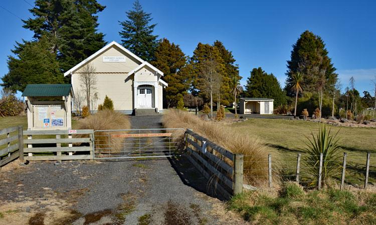 Entrance to the Horopito School Hall