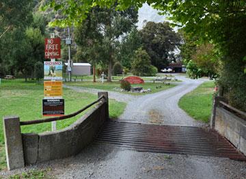 Entrance to the campsite