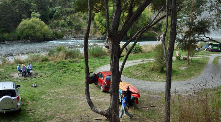 Camping by the river