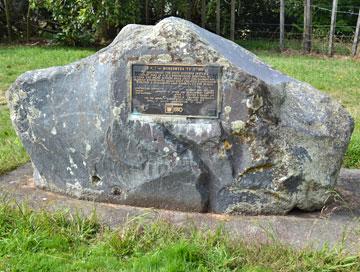 Memorial Stone with a plaque