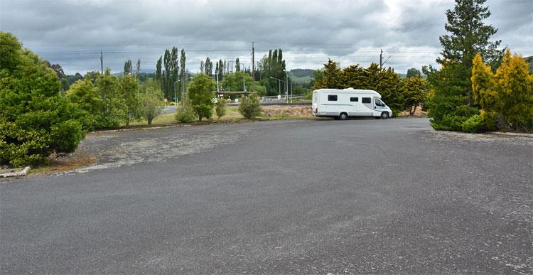 Large sealed parking area