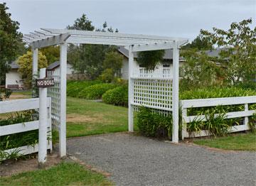 Entrance to the cafe