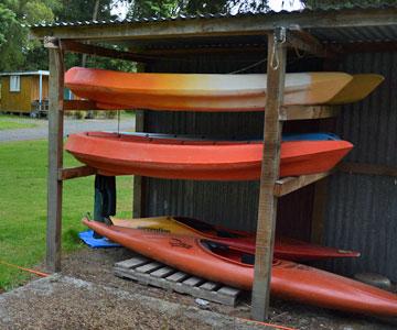 Kayaks all ready to go