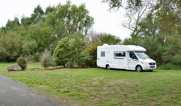 Parking in the reserve