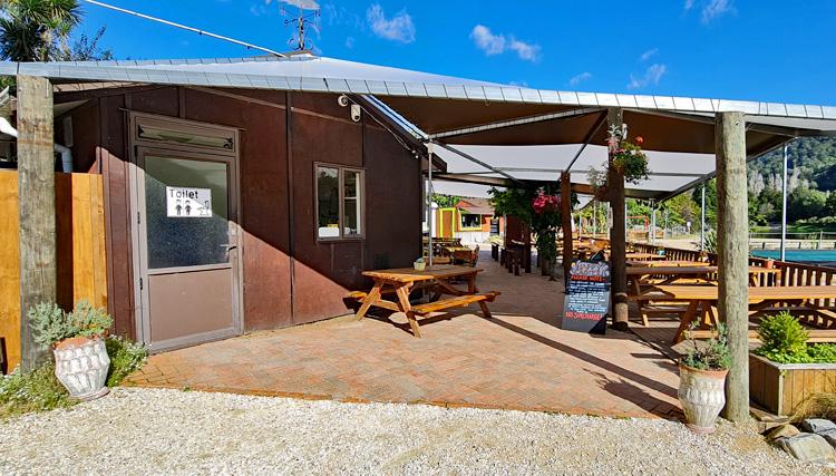 Entrance to the cafe