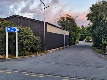 Entrance to the carpark