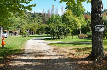 Driveway to the first camping area