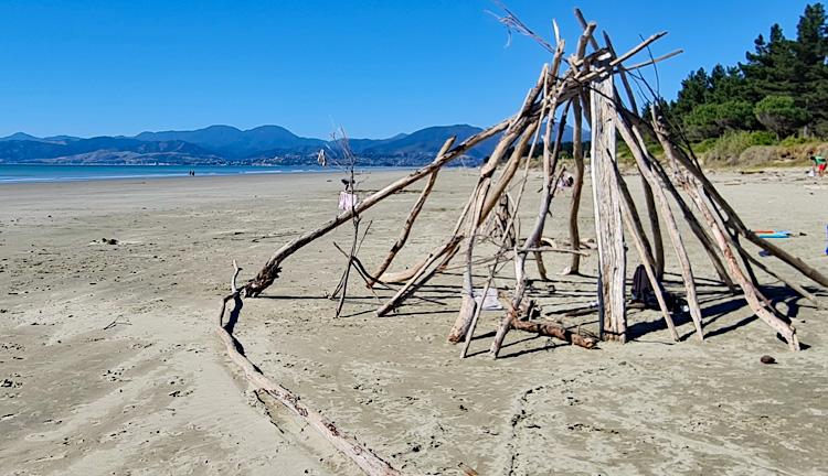 Driftwood pyramid