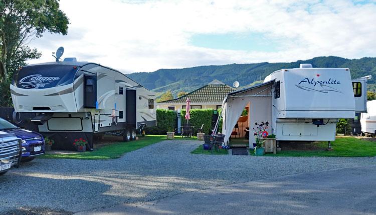 Holiday park powered sites