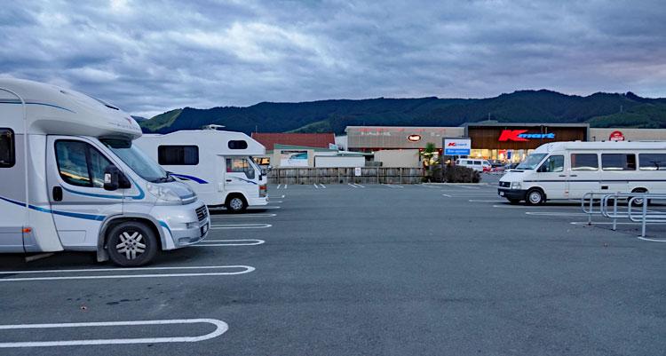 Overnight parking in the Richmond Mall carpark