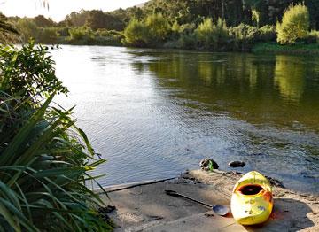 Kayak access to the river