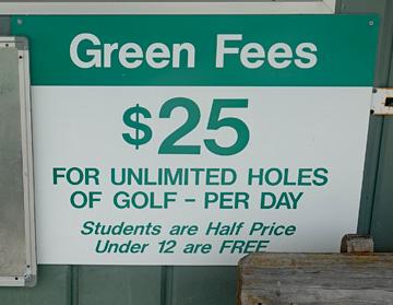 Green fees