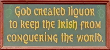 Irish humour inside the pub