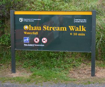 Entrance to the Ohau Stream Walk