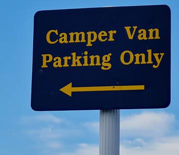 Camper Van parking sign