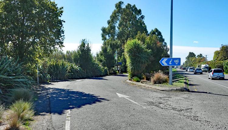 Entrance to the public dump station