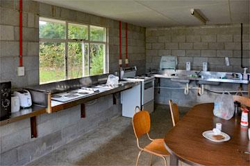 Campsite kitchen