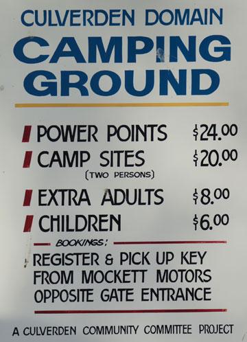 Campsite fees