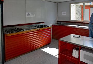 Holiday park kitchen