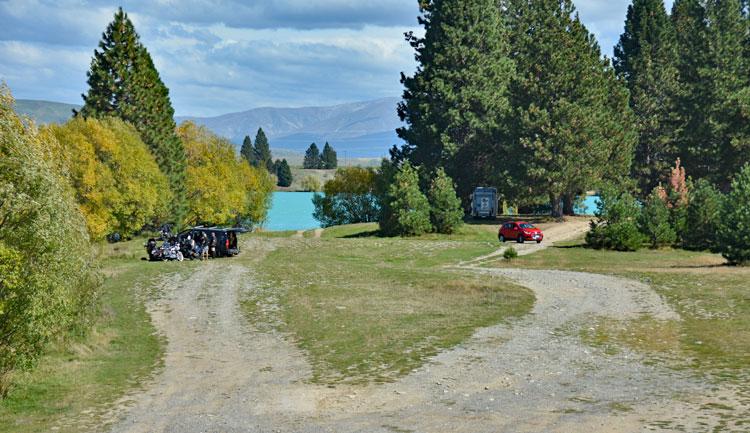 Freedom camping on the Lake Ruataniwha reserve