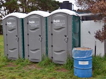 Temporary SuperLoo toilets