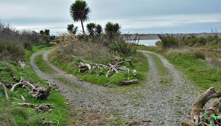 Turning circle closer to the beach