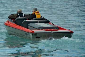 Going fishing in a boat