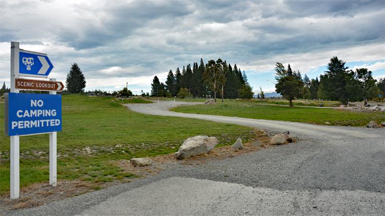 Entrance to the dump station