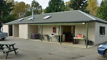 Kitchen, showers and toilets